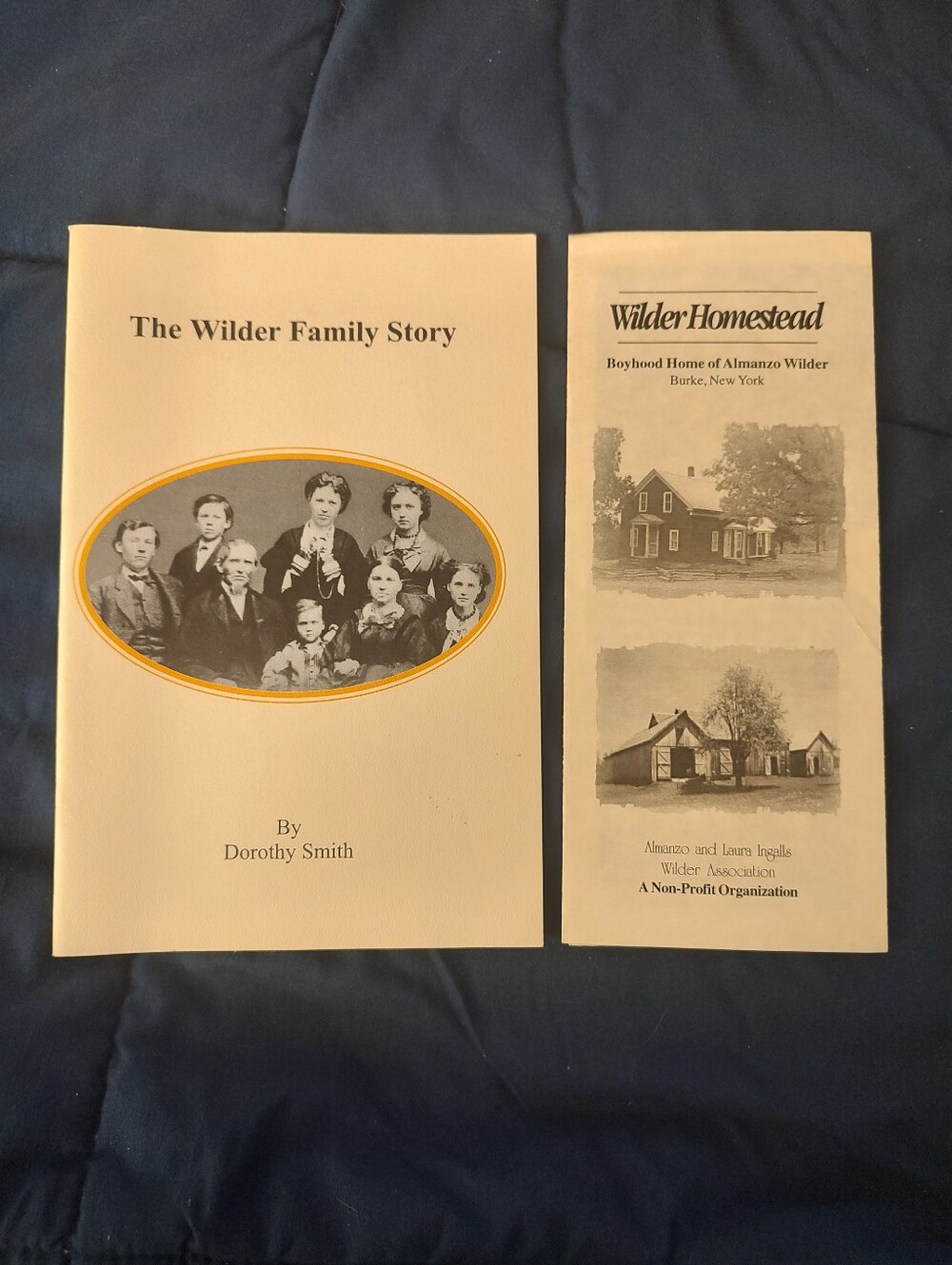 Vintage 1972 Souvenir Wilder Family Story Book  & Wilder Homestead Brochure